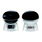 These salt and pepper shakers are designed to look just like classic miniature Weber® kettles. Could they be any cuter?