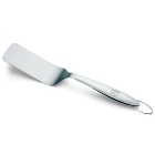 Flip large cuts of meat or fish with ease with this stainless steel turner.